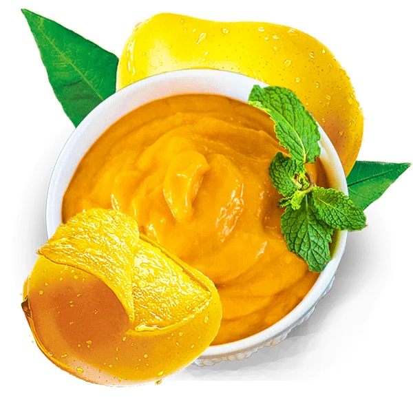 Mango puree with 14 % Brix